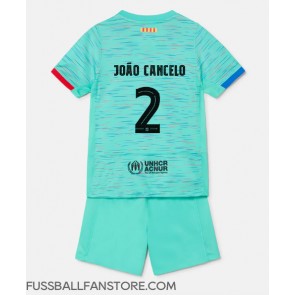 Barcelona Joao Cancelo #2 Replik 3rd trikot Kinder 2023-24 Kurzarm (+ Kurze Hosen)